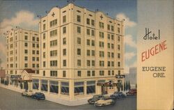 Hotel Eugene Eugene Oregon Postcard