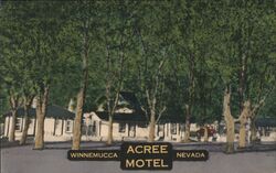 Acre Motel Winnemucca Nevada Postcard