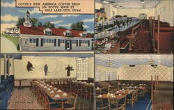 Covey's New America Coffee Shop Salt Lake City Utah Postcard Postcard Postcard