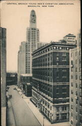 YMCA Brooklyn and Williamsburg Savings Bank New York Postcard Postcard Postcard