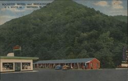 Rockette Motel and Restaurant Smithers Postcard