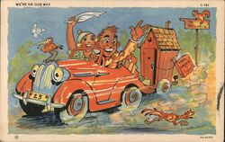 We're On Our Way To Henpeck Comic, Funny Ray Walters Postcard Postcard Postcard