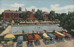 Swimming Pool, Officers Club Scott Air Force Base, IL Postcard Postcard Postcard