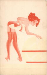 Two Hearts Beating As One Teich Production Proof Swimsuits & Pinup Ray Walters Postcard Postcard Postcard