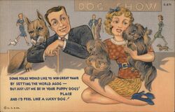 Dog Show Comic Postcard Postcard