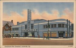 Greyhound Bus Terminal Postcard