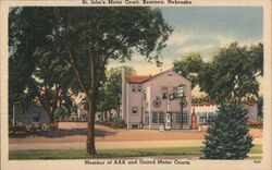 St. John's Motor Court, Kearney Postcard