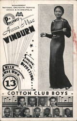 Anna Mae Winburn Cotton Club Boys Black Americana Postcard Postcard Postcard