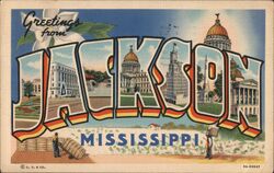 Greetings from Jackson Mississippi Postcard