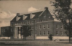 Caraway Hall Women's Dormitory Arkansas Polytechnic College Postcard