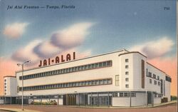 Jai Alai Fronton Tampa Postcard