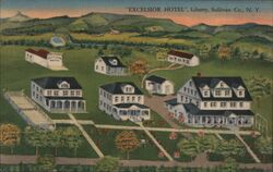 Excelsior Hotel Liberty Sullivan Co New York Postcard Postcard Postcard