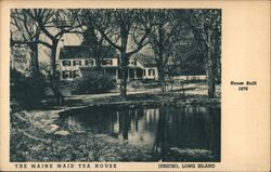 The Maine Maid Tea House Jericho Long Island New York Postcard Postcard Postcard