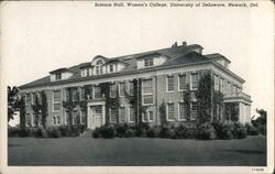 Science Hall, Women's College, University of Delaware Postcard