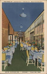 The Porch at Jacques French Restaurant Postcard