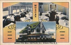 Mosca's Villa Mare Atlantic City New Jersey Postcard Postcard Postcard