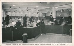 Bowling Alleys of the Recreation Center Postcard