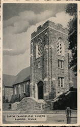 Salem Evangelical Church Bangor PA Pennsylvania John Mankos Postcard Postcard Postcard