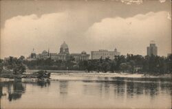 Harrisburg PA Skyline from Susquehanna River Pennsylvania Postcard Postcard Postcard