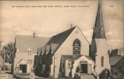 The Church Built From One Tree, Santa Rosa Postcard