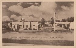 Unzelman's Auto Court Postcard