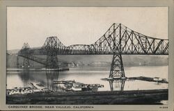 Carquinez Bridge Vallejo, CA Postcard Postcard Postcard