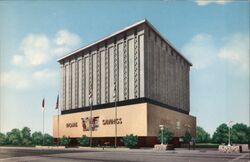 Home Savings and Loan Association Building Pomona, CA Millard Sheets Postcard Postcard Postcard