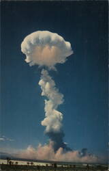 Atomic Bomb Explosion, Mushroom Cloud Postcard