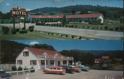 Thompson Motel Fort Vause Restaurant Postcard