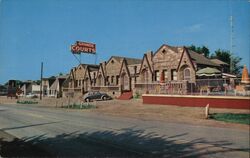 New Grande Courts Motor Hotel Rolla Postcard