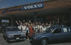 Exclusively Volvo Dealership Postcard