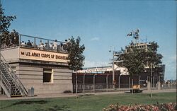 U.S. Army Corps of Engineers Viewing Stand Postcard