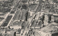 Buick's Busy Acres Automobile Factory Flint, MI Postcard Postcard Postcard