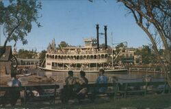 Disneyland Mark Twain Riverboat Postcard