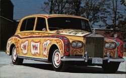 The Beatles Rolls Royce Postcard