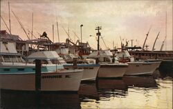 Boats at Dock, Johnnie K., Capt. Gene, Crossbreeder Boats, Ships Postcard Postcard Postcard