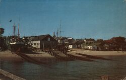 Provincetown Waterfront, Cape Cod, MA Postcard