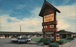 Holiday Lodge, Minden, Nevada Postcard