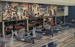 Mural by Kenneth Lochhead, Gander Airport Postcard