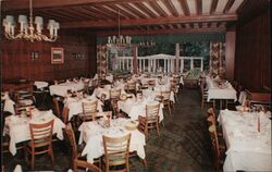 Shadowbrook Restaurant Interior Shrewsbury NJ Postcard