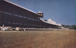 Historic Saratoga Racetrack Grandstand Postcard