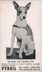 Jerry the Talking Dog, Advertisement for Pyrol Postcard