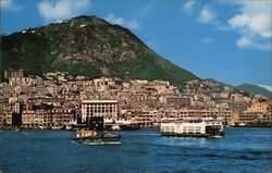 Hong Kong Waterfront Postcard