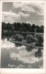 Eagles Mere, Pa. Lake View Postcard