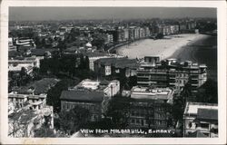 View from Malabar Hill, Bombay Mumbai, Maharashtra India Postcard Postcard Postcard