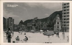 Rio de Janeiro Copacabana Beach Postcard