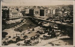 Sao Paulo, Brazil - Anhangabau Valley Postcard