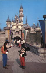 Mickey and Goofy at Disneyland Anaheim, CA Postcard Postcard Postcard