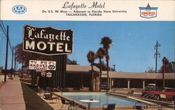 Lafayette Motel, Tallahassee, Florida Postcard Postcard Postcard