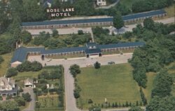 Rose Lane Motel & Restaurant, Galax, Virginia Postcard